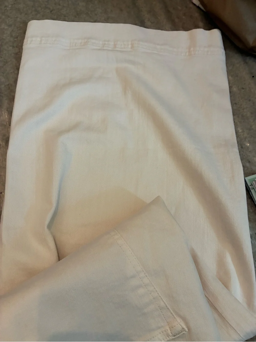 Warp + Weft Women's Cream Patch-Pocket Chinos - Picture 6 of 6